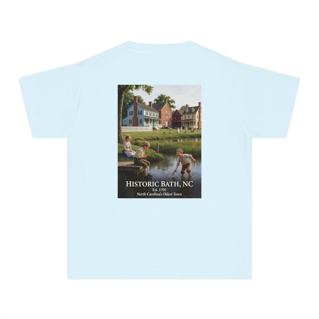 Youth Tee – Historic Bath, NC Colonial Kids Fishing