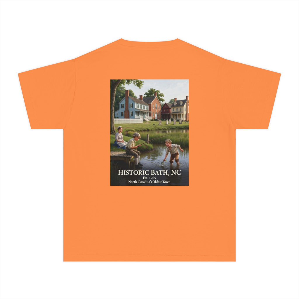 Youth Tee – Historic Bath, NC Colonial Kids Fishing