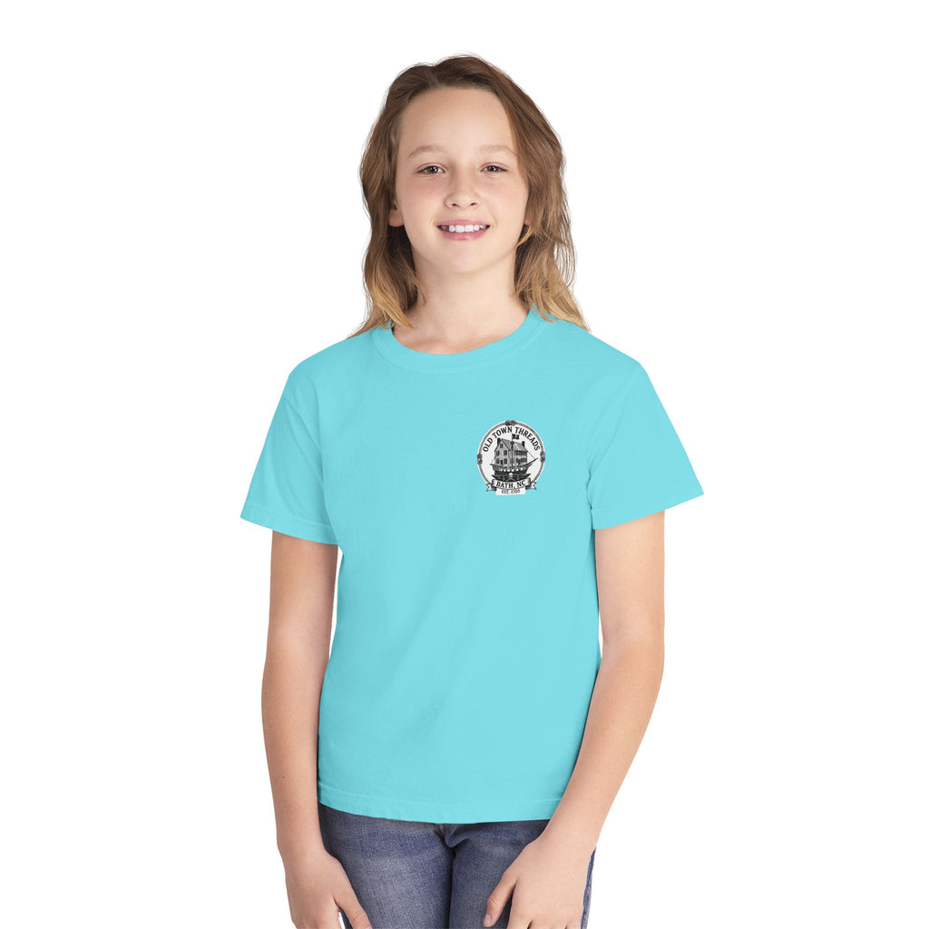 Youth Tee – Historic Bath, NC Colonial Kids Fishing