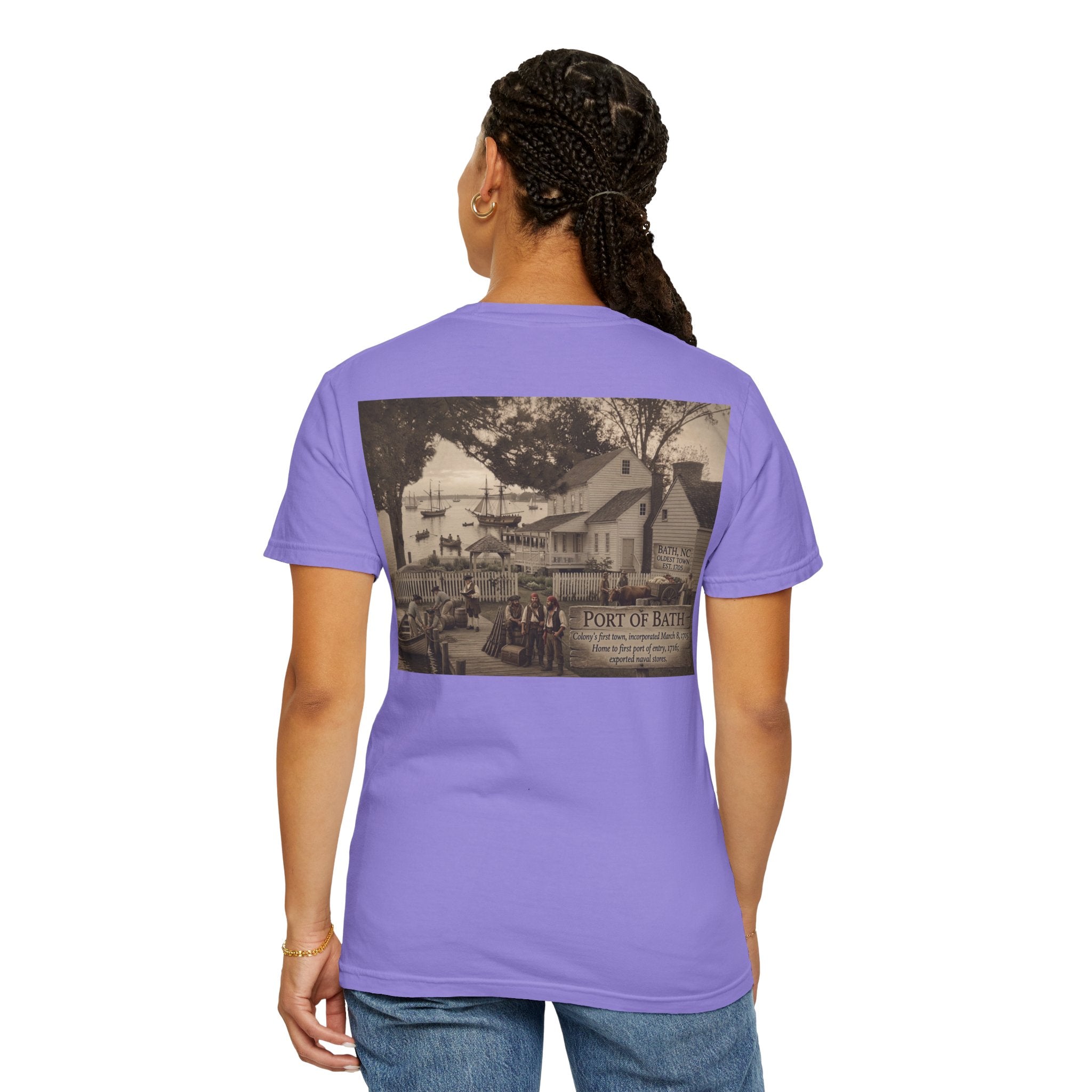 Vintage Bonner's Point of Bath Photo T‑Shirt — Retro Seaside Graphic Tee