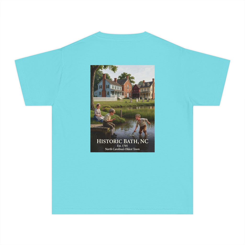 Youth Tee – Historic Bath, NC Colonial Kids Fishing