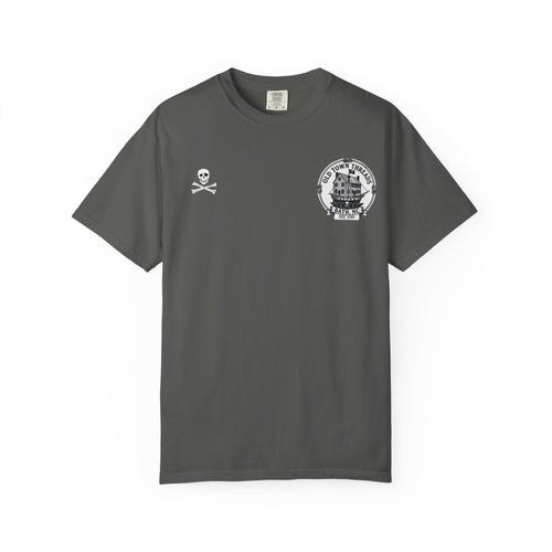 Edward Teach (Blackbeard) Pirate T-Shirt — Bath NC Historic Sign Graphic