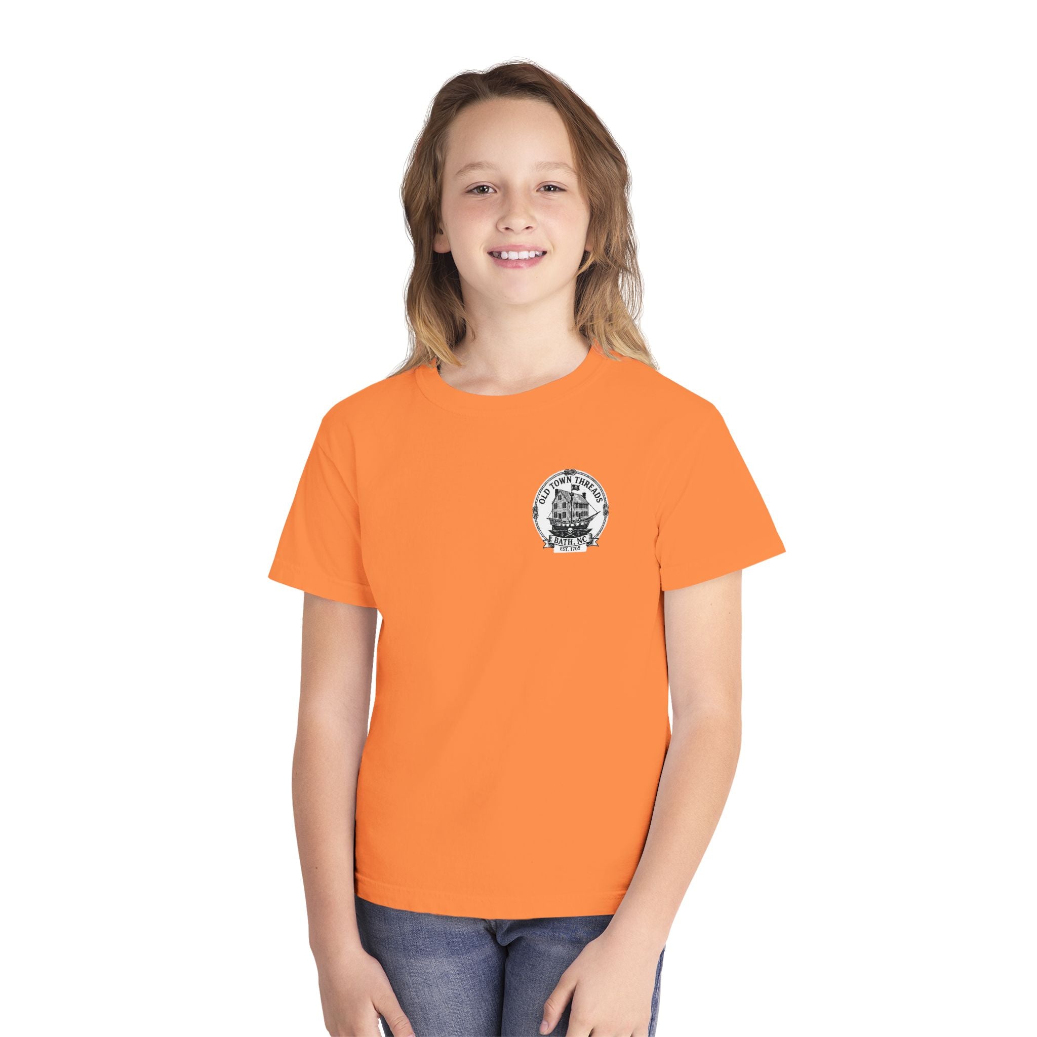 Youth Tee – Historic Bath, NC Colonial Kids Fishing