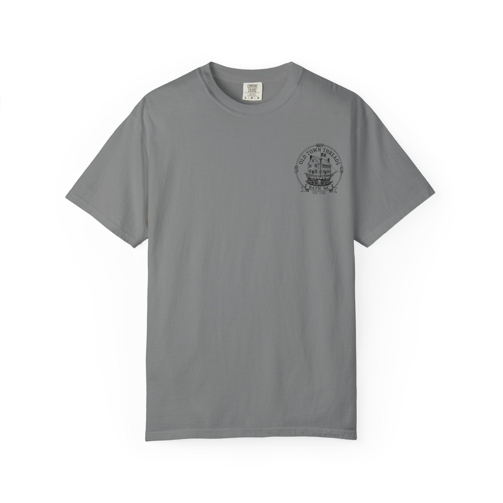 Historic Bath, NC T-Shirt — Kids Fishing Vintage Town Scene Tee