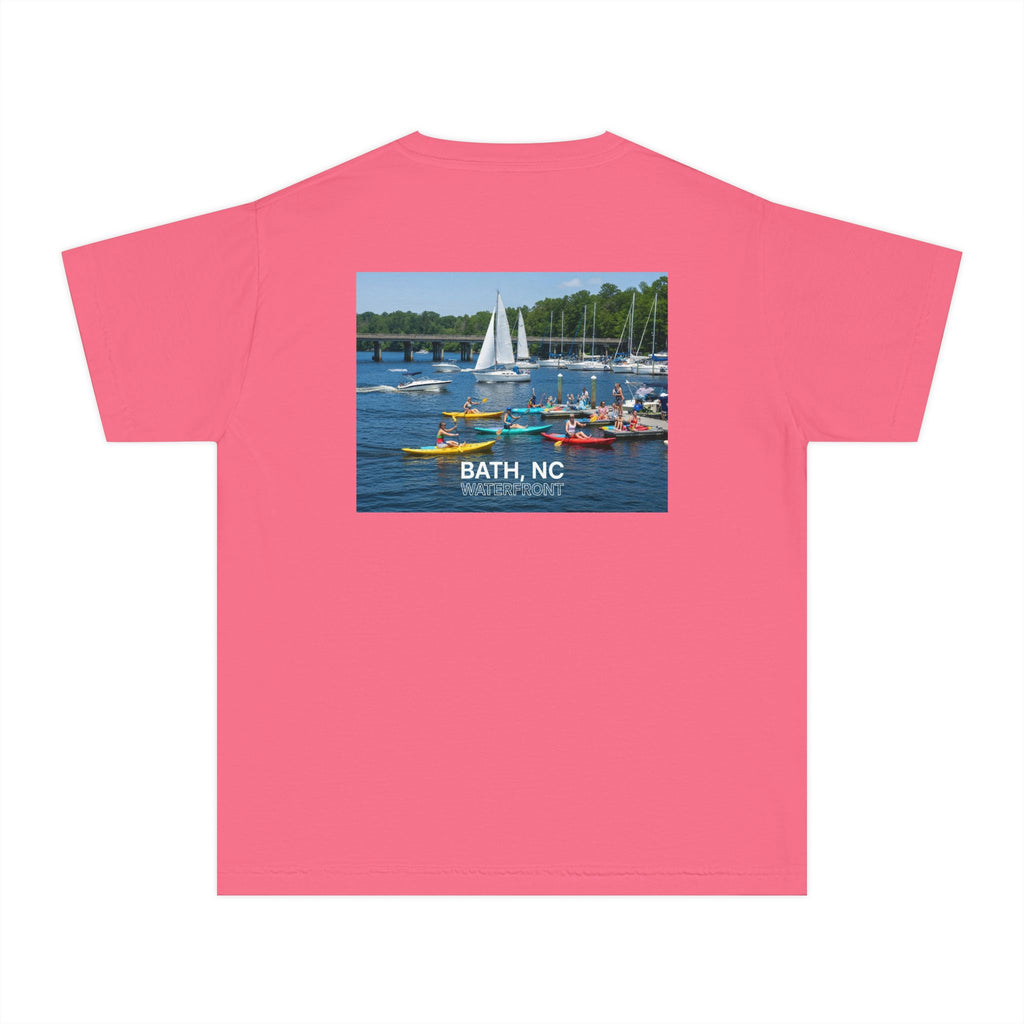 Youth Tee — Historic Bath, NC Bridge and Kayaking