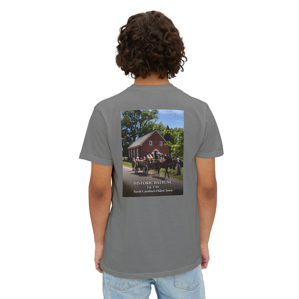 Historic St. Thomas Church Pocket T‑Shirt — Colonial Souvenir