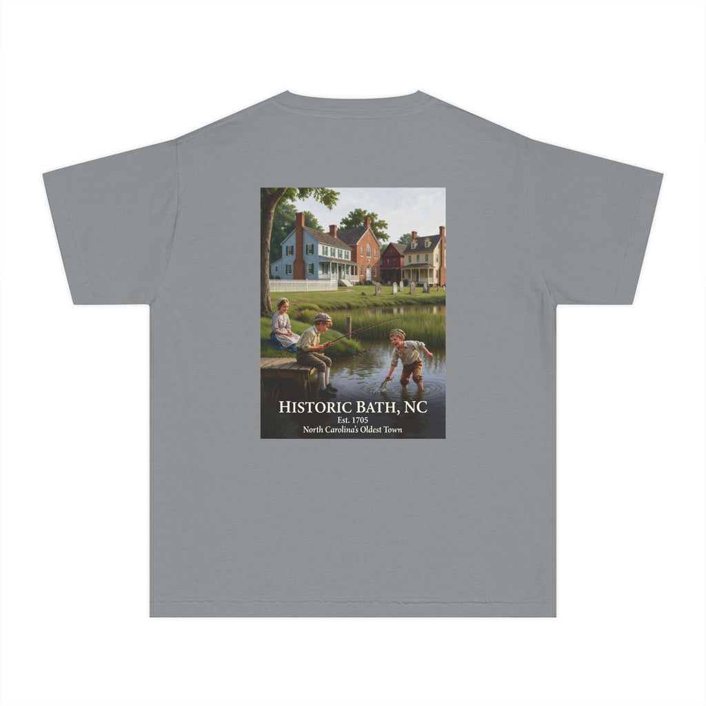Youth Tee – Historic Bath, NC Colonial Kids Fishing