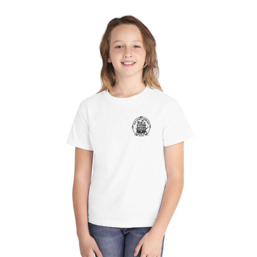 Youth Tee – Historic Bath, NC Colonial Kids Fishing