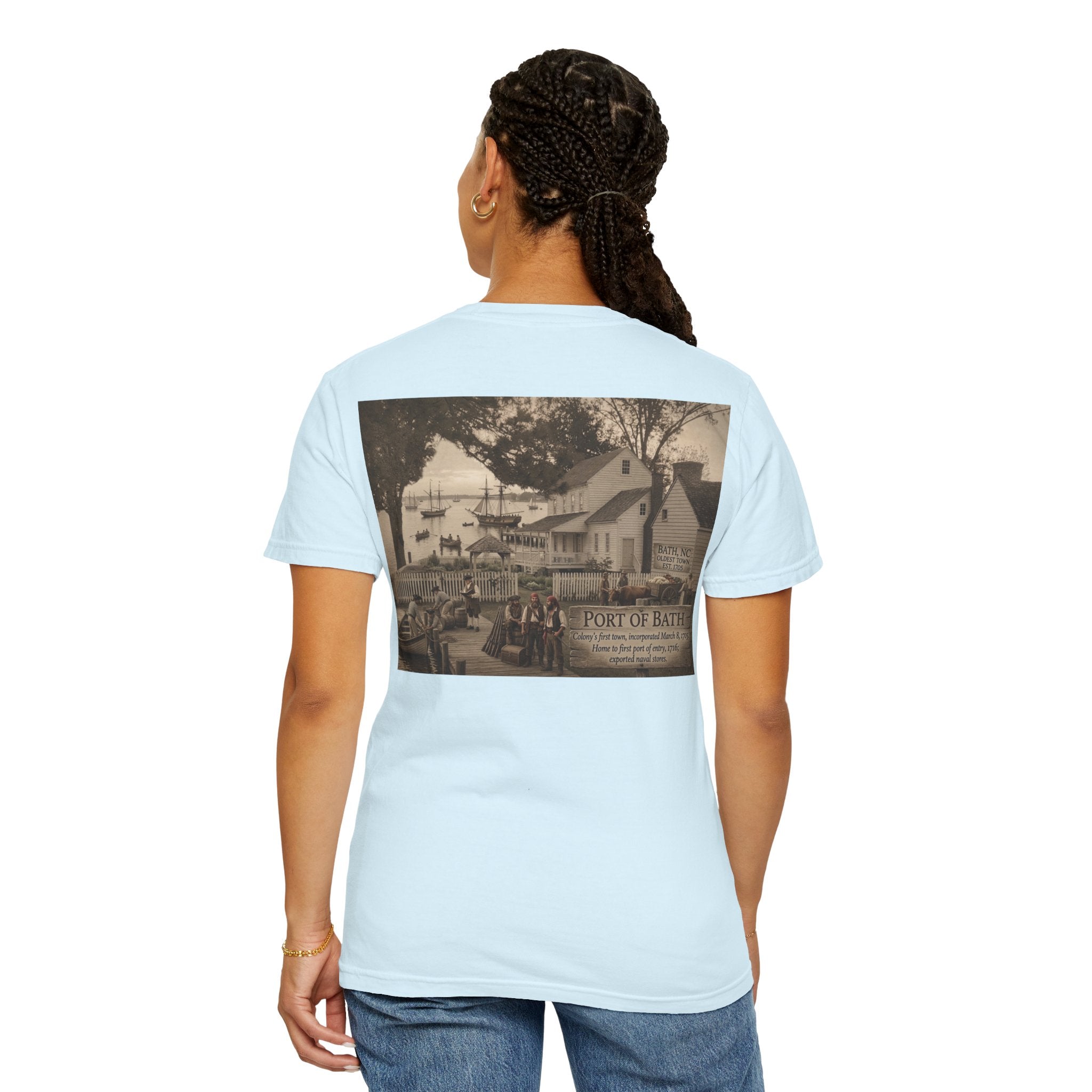 Vintage Bonner's Point of Bath Photo T‑Shirt — Retro Seaside Graphic Tee