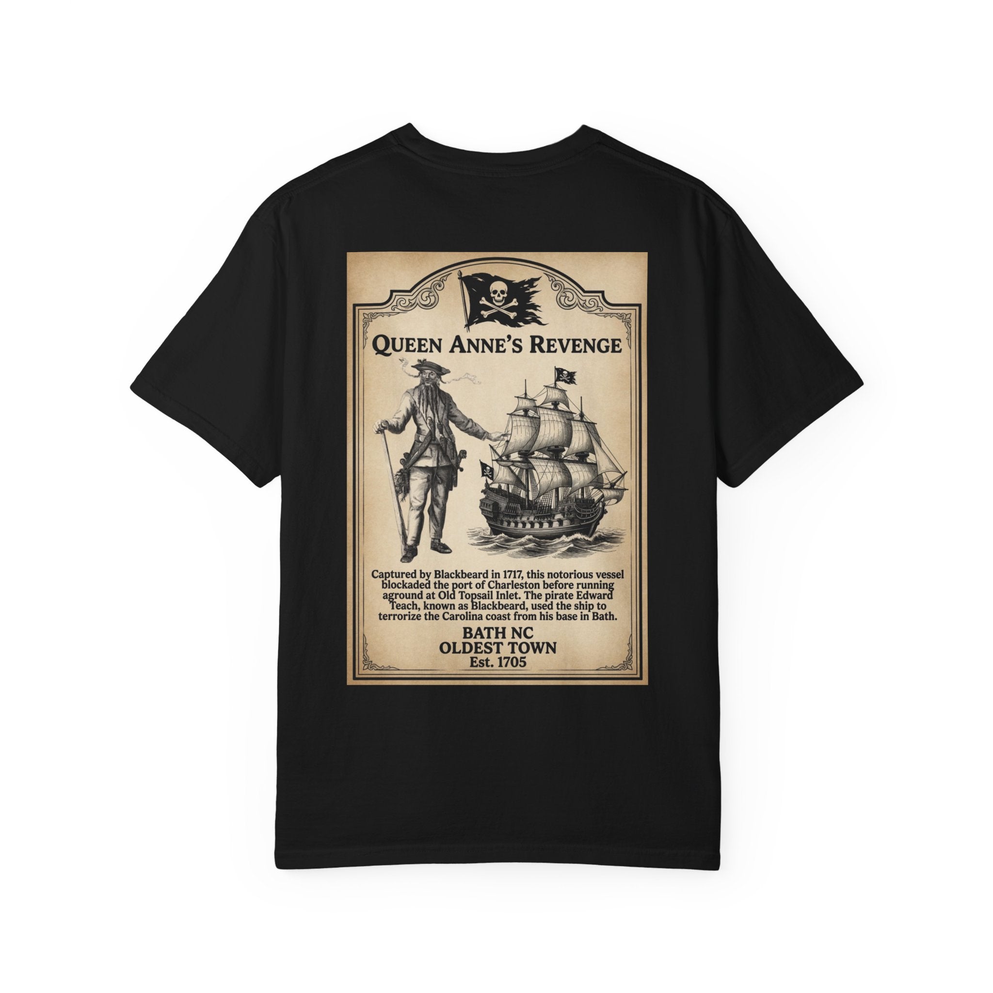 Queen Anne's Revenge Blackbeard Bath NC T-shirt