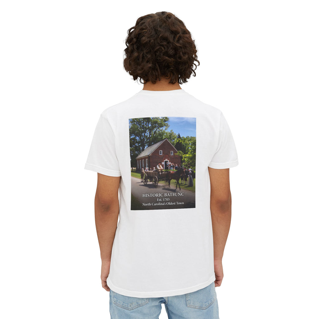 Historic St. Thomas Church Pocket T‑Shirt — Colonial Souvenir