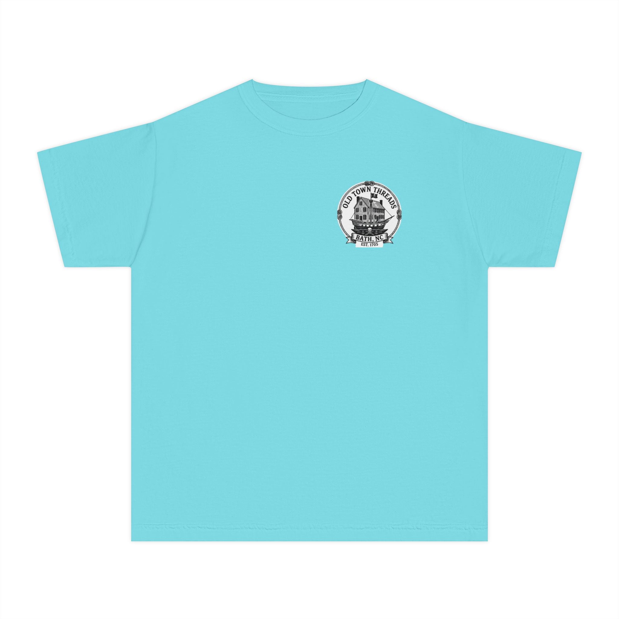 Youth Tee — Historic Bath, NC Bridge and Kayaking