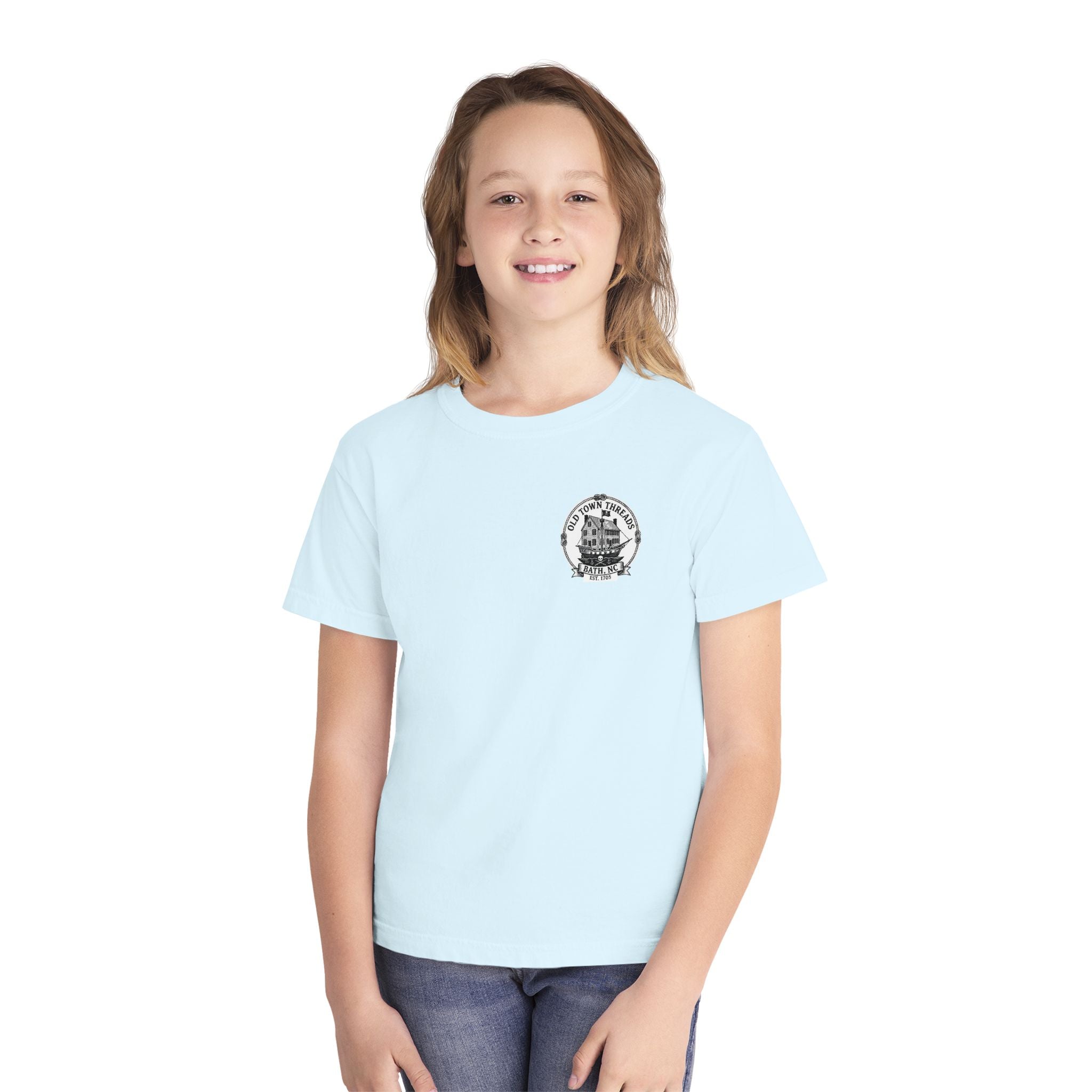 Youth Tee – Historic Bath, NC Colonial Kids Fishing