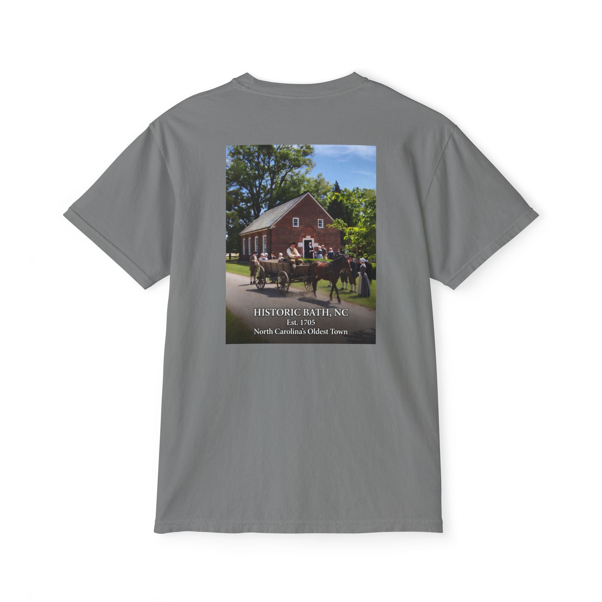 Historic St. Thomas Church Pocket T‑Shirt — Colonial Souvenir